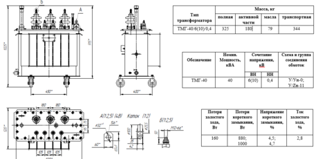 Купить ТМГ-40/6/0,4 кВ со скидкой